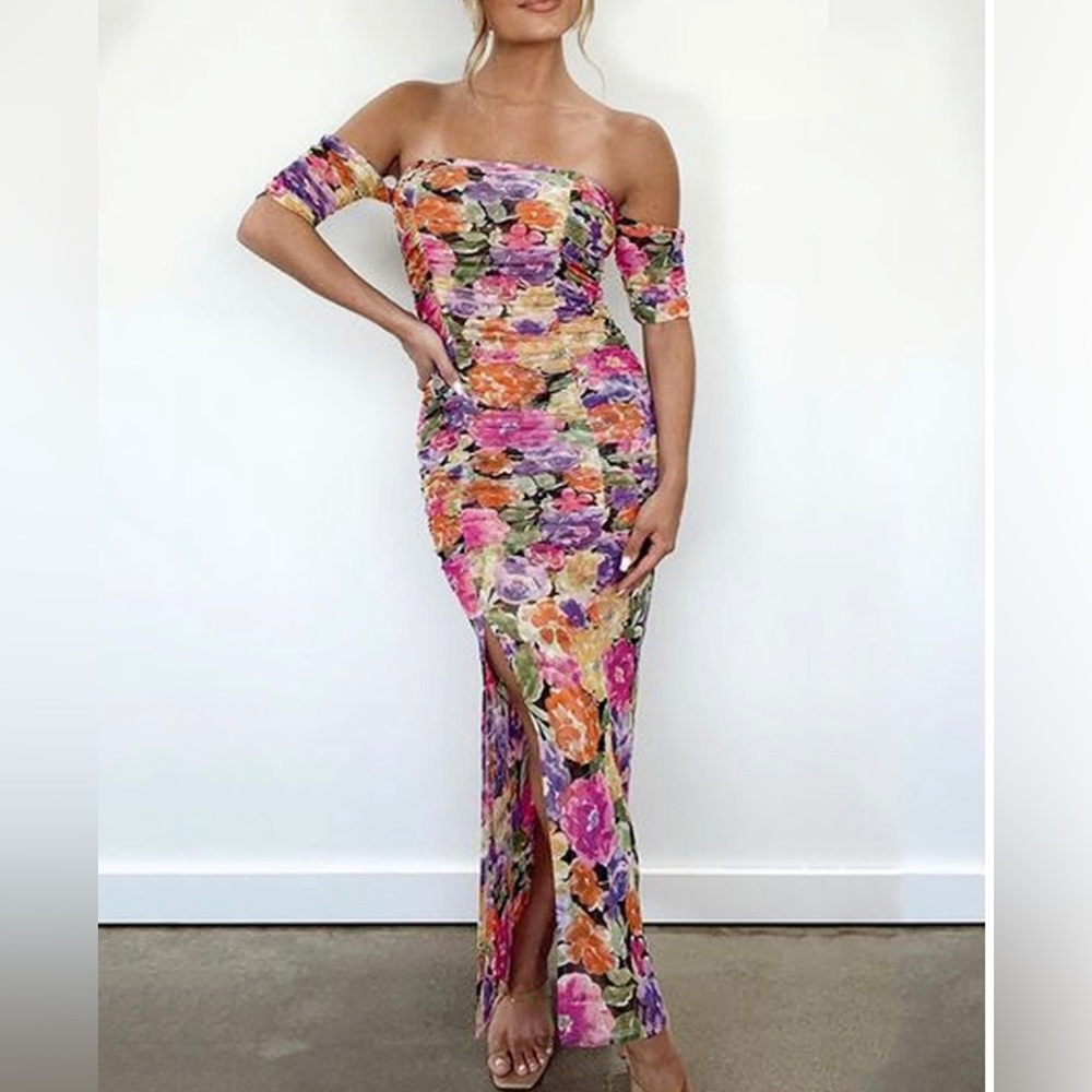 Floral midi dress - NWOT